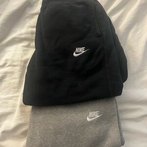 Nike Kids Black and Gray Joggers
